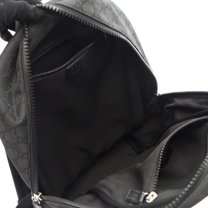 Gucci Rucksack Sac Backpack GG Pattern 449181 Black Nylon Leather Backpack