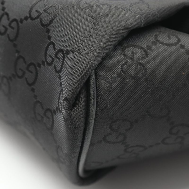 Gucci Rucksack Sac Backpack GG Pattern 449181 Black Nylon Leather Backpack