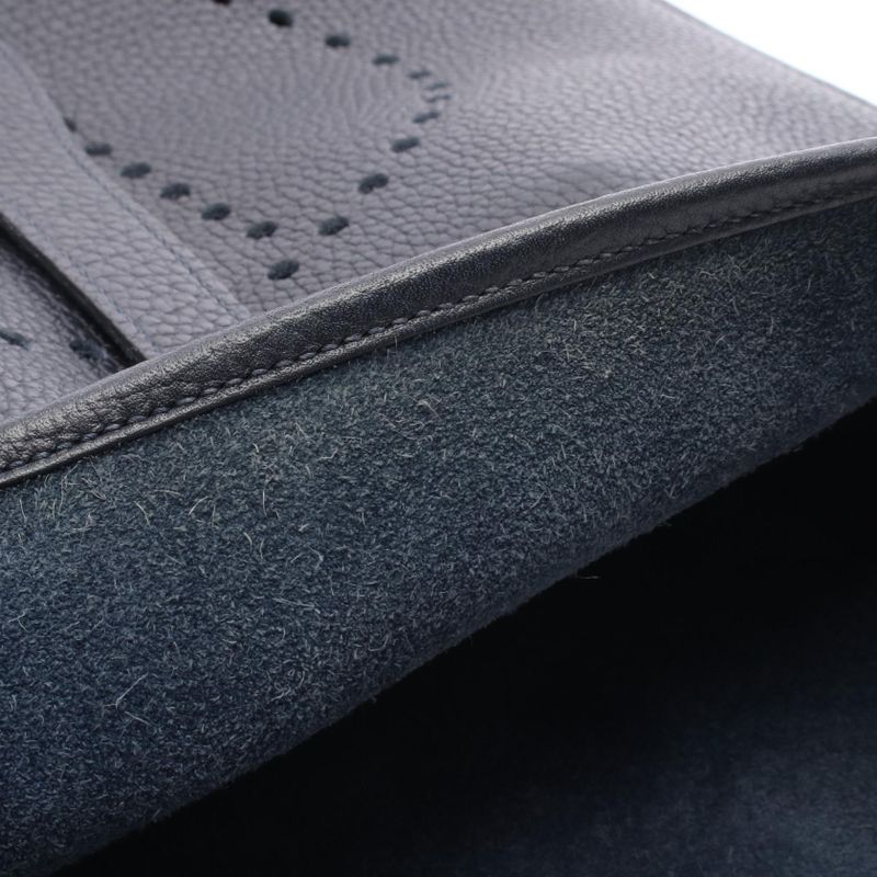 Hermes Shoulder Bag Evelyn 3 Trois GM 056275ck Blue Nuit Leather Evelyn 3GM