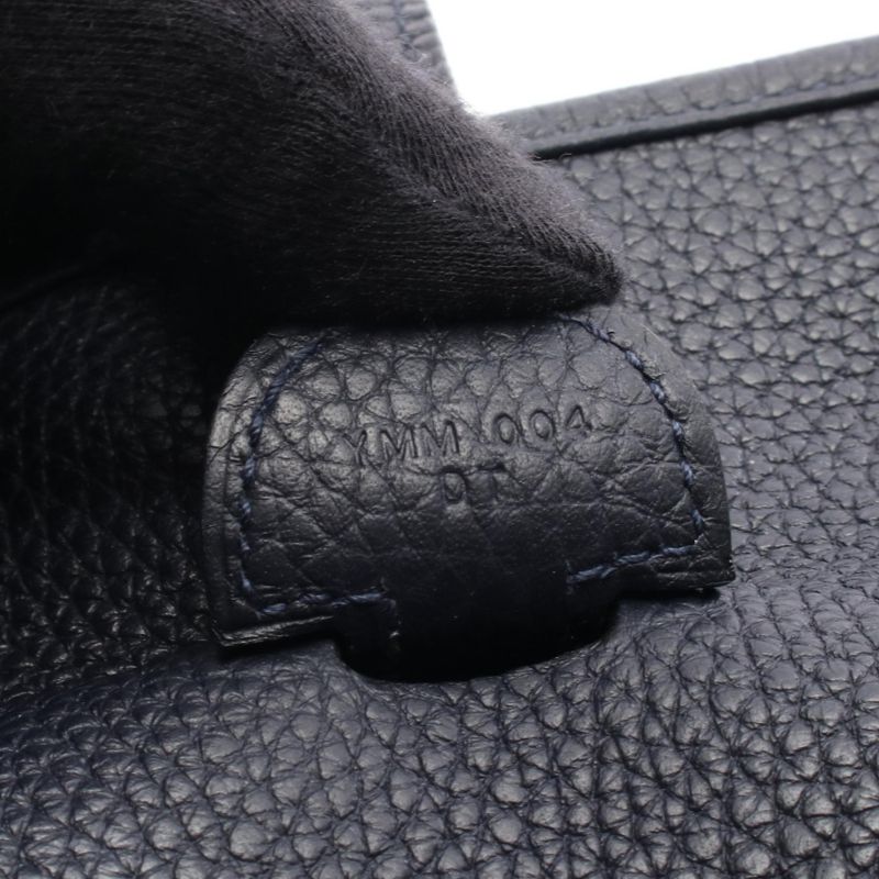 Hermes Shoulder Bag Evelyn 3 Trois GM 056275ck Blue Nuit Leather Evelyn 3GM
