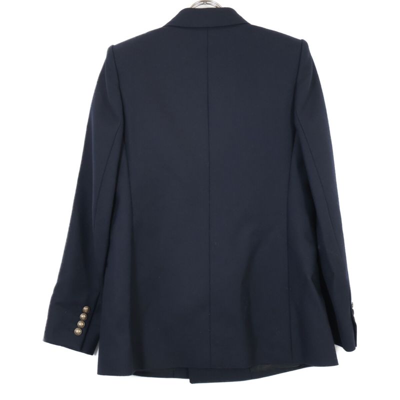 Yves Saint-laurent Yves Saint Laurent 19 Year Navy Peaked Lapel Double Tailored