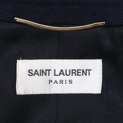 Yves Saint-laurent Yves Saint Laurent 19 Year Navy Peaked Lapel Double Tailored