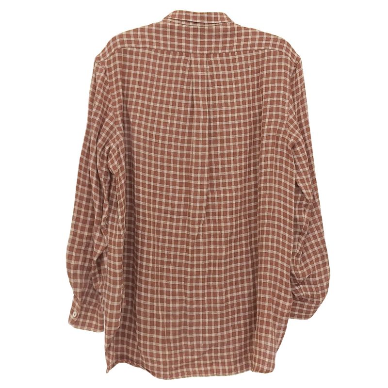 Gucci Chuck Pattern Cat Embroidery Long Sleeve Shirt Tops Men's Brown 50 609042