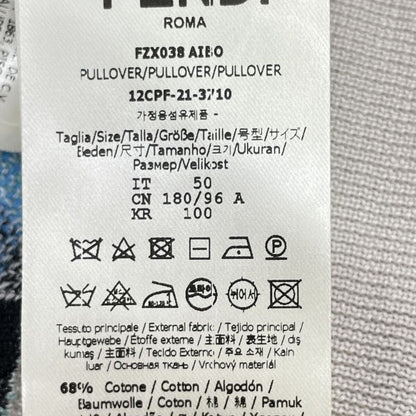 Fendi 21 Year Fzx038 White Multicolor Light Hand Seater 50