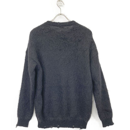 Saint Laurent Paris 22SS × Playboy Black × White Mohair Knit Seter S