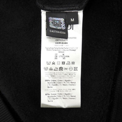 Fendi Art Multiface Logo Patch Sweatshirt Tops Men's Black M Fy1091 21 Years M