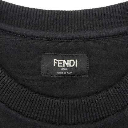 Fendi Art Multiface Logo Patch Sweatshirt Tops Men's Black M Fy1091 21 Years M