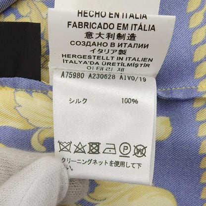 Versace Baroque Pattern All Over Silk Shirt Tops Men's Multicolor 40 A230628 40