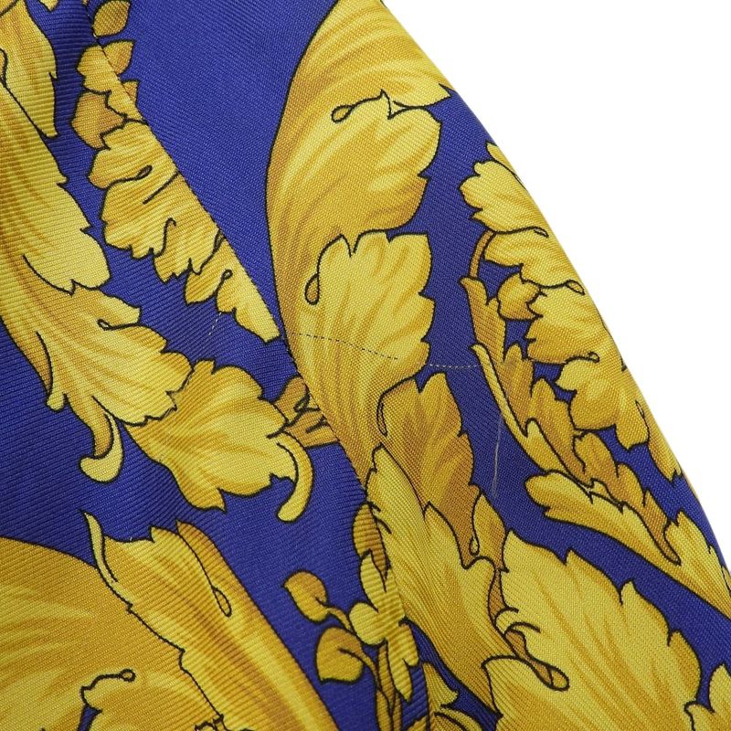 Versace Baroque Pattern All Over Silk Shirt Tops Men's Multicolor 40 A230628 40