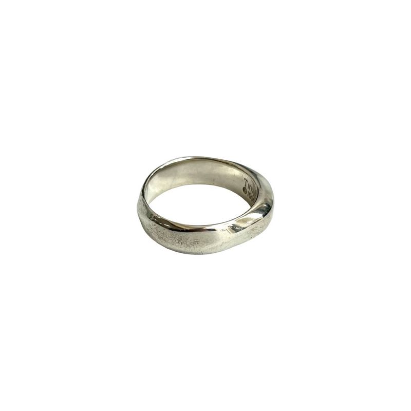 Tiffany & Co Knife Edge Ring Silver 925 No 10 Accessory