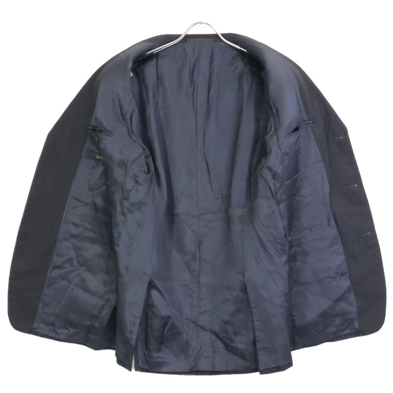 Gucci 304-1041 Black Cashmere Blend Single Breasted Jacket Pants Suit Setup F