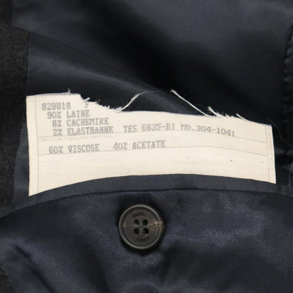 Gucci 304-1041 Black Cashmere Blend Single Breasted Jacket Pants Suit Setup F