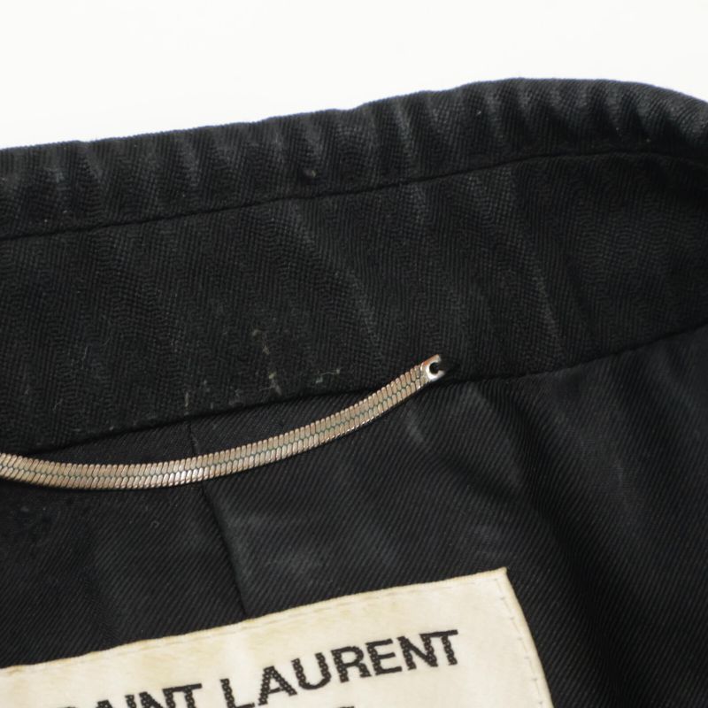 Saint Laurent Paris 662462 21 Year Black Wool 100% Tailored Jacket 50