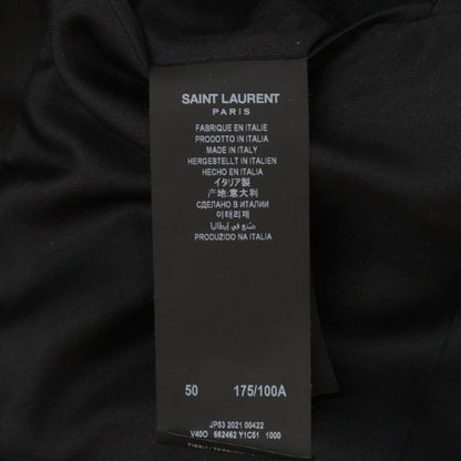 Saint Laurent Paris 662462 21 Year Black Wool 100% Tailored Jacket 50