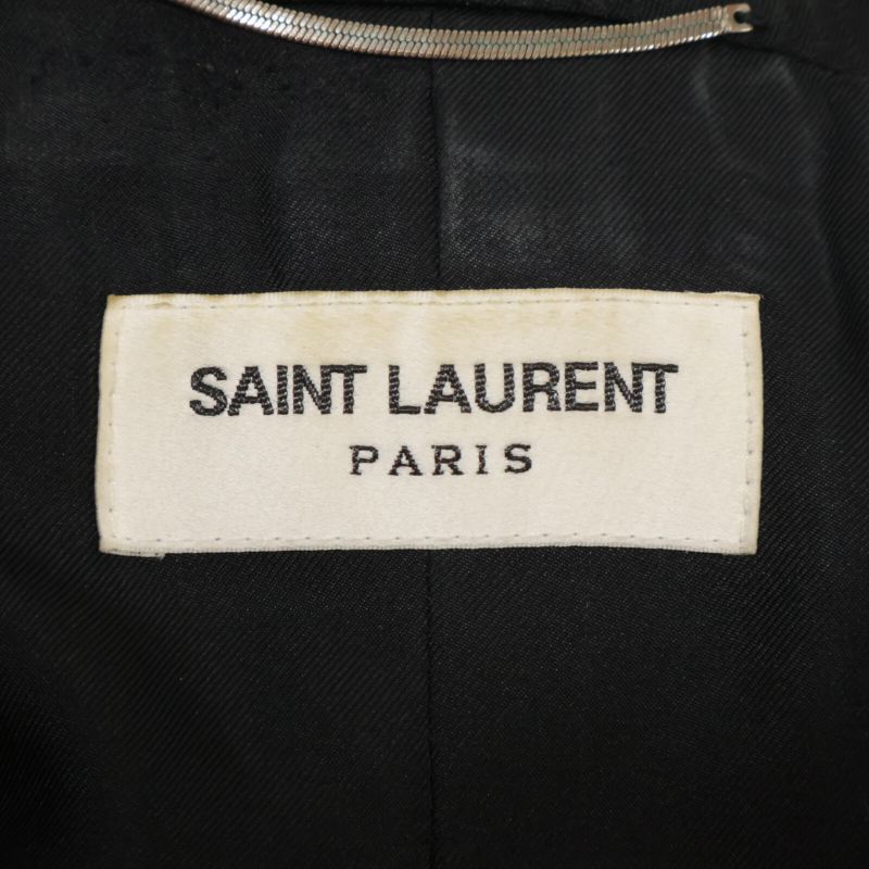 Saint Laurent Paris 662462 21 Year Black Wool 100% Tailored Jacket 50