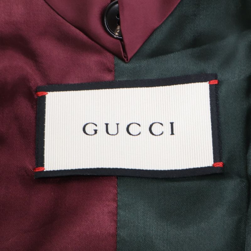 Gucci Black 406135 2B Wool Suite Set Up 46