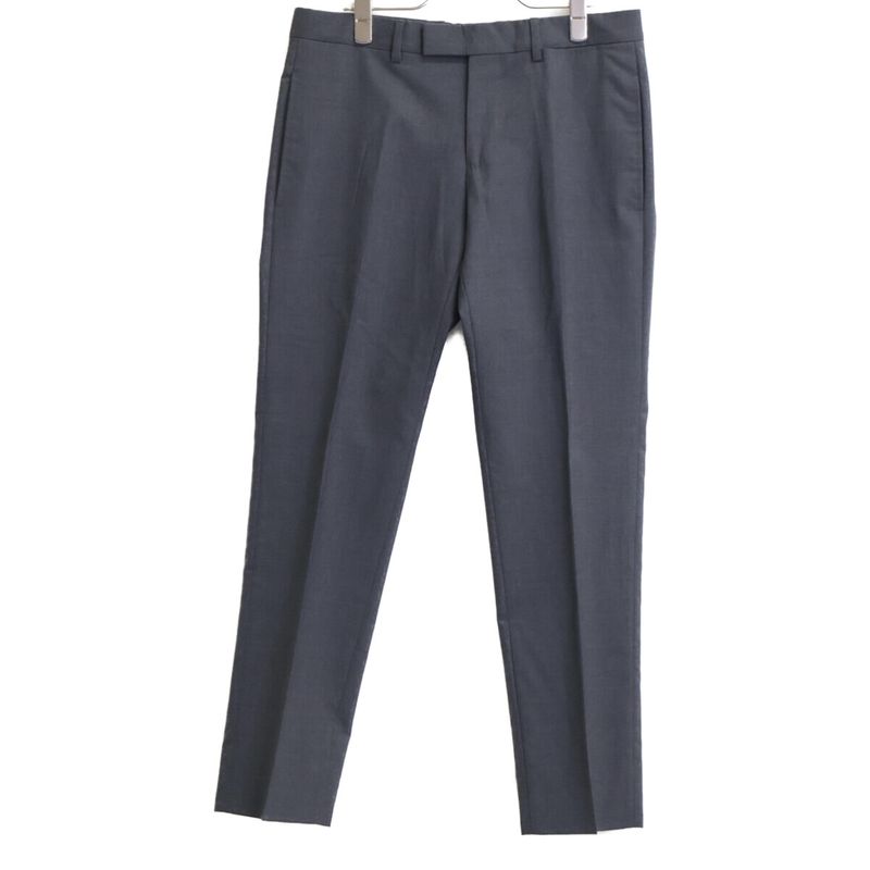 Gucci Gray 444305 Lining GG Pattern Wool Suit Set Up 46