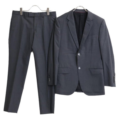 Gucci Gray 444305 Lining GG Pattern Wool Suit Set Up 46