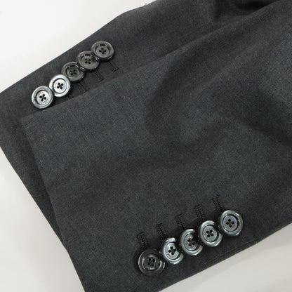 Gucci Gray 444305 Lining GG Pattern Wool Suit Set Up 46