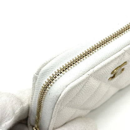 Chanel Chanel Coin Case Cocomark Ap0216 Caviar Leather White