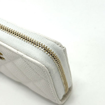 Chanel Chanel Coin Case Cocomark Ap0216 Caviar Leather White
