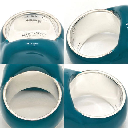 Bottega Veneta Enamel Paint Silver Signet Ring 15 Approx Blaster Star