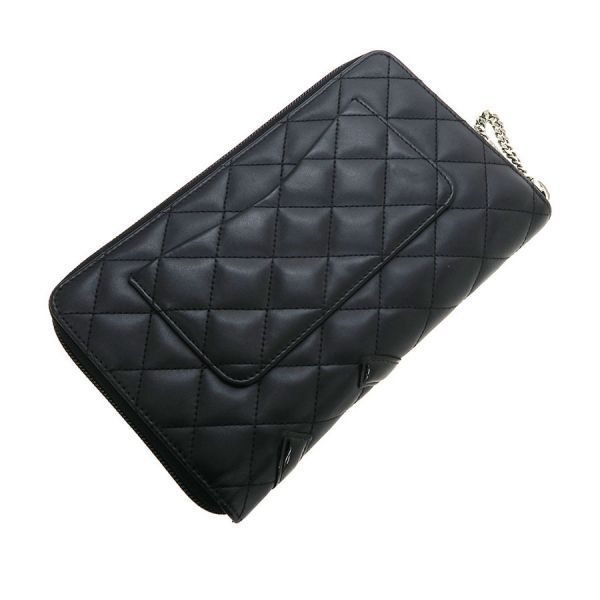 Chanel Cambon Line ･round Zipper Long Wallet
