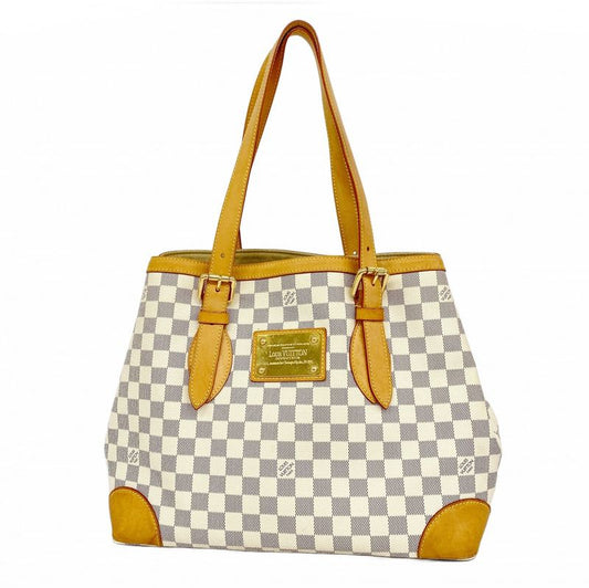 Louis Vuitton Tote Bag Damier Azure Hampstead MM N51206 White Women's