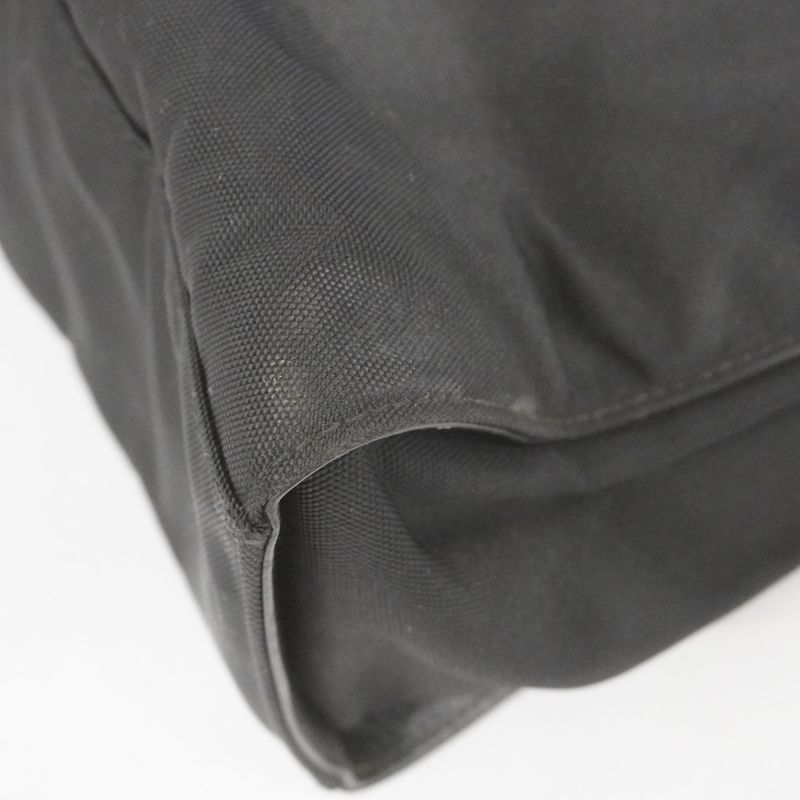 Gucci Handbag Bamboo 002 1016 Nylon Black Silver Hardware Women's