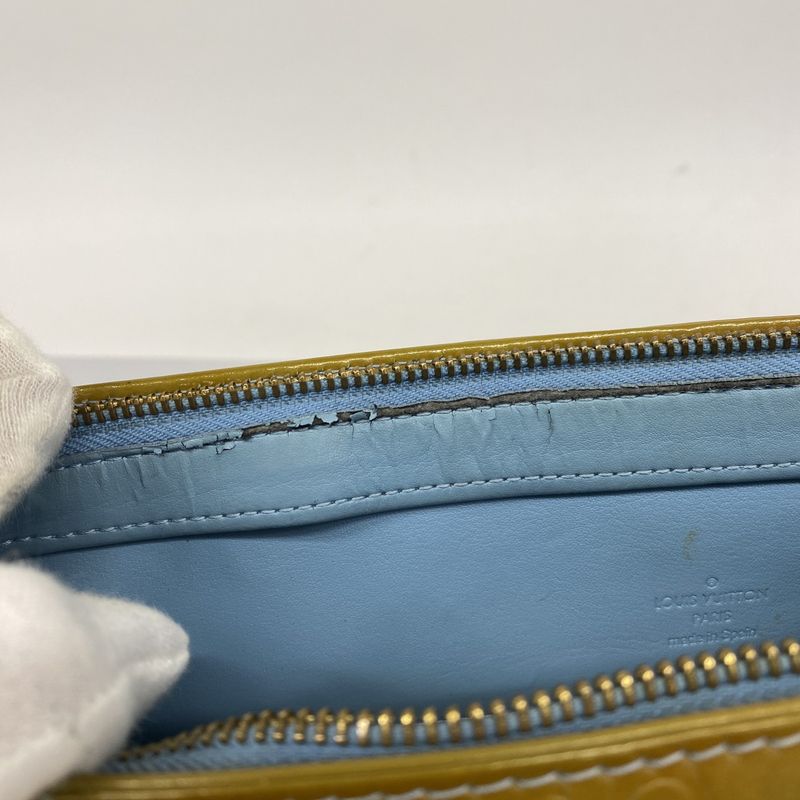 Louis Vuitton Tote Bag Vernis Houston M91005 Baby Blue Ladies