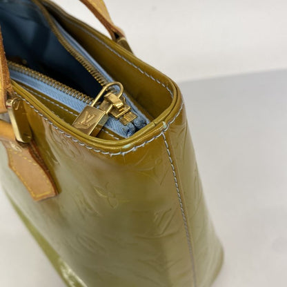 Louis Vuitton Tote Bag Vernis Houston M91005 Baby Blue Ladies