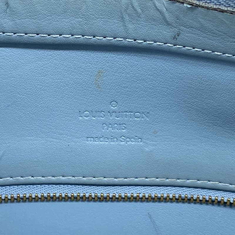 Louis Vuitton Tote Bag Vernis Houston M91005 Baby Blue Ladies