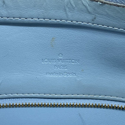 Louis Vuitton Tote Bag Vernis Houston M91005 Baby Blue Ladies