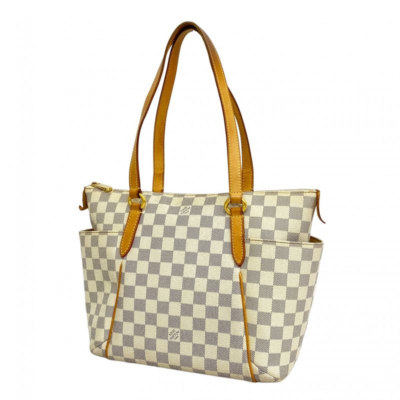 Louis Vuitton Tote Bag Damier Azure Totally PM N41280 White Ladies