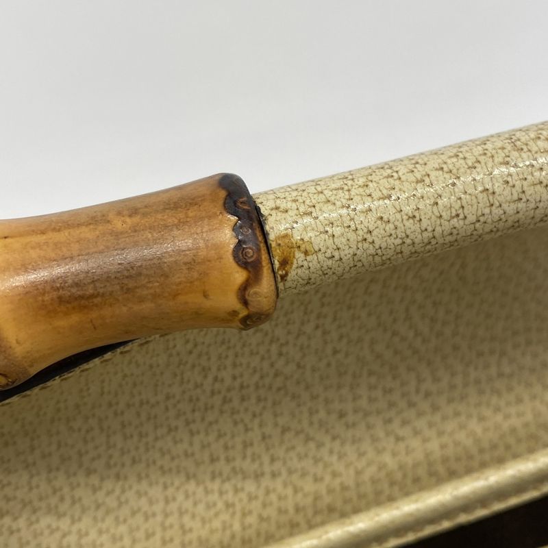 Gucci Handbag GG Canvas Bamboo 111713 Canvas Beige Ladies