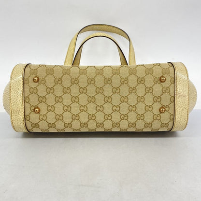 Gucci Handbag GG Canvas Bamboo 111713 Canvas Beige Ladies