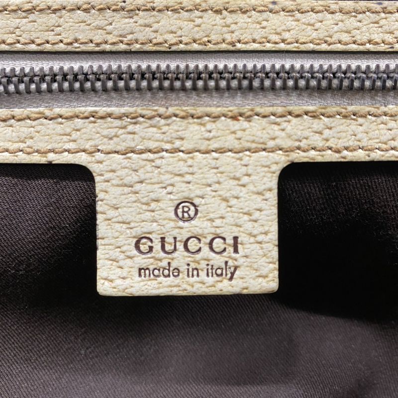 Gucci Handbag GG Canvas Bamboo 111713 Canvas Beige Ladies