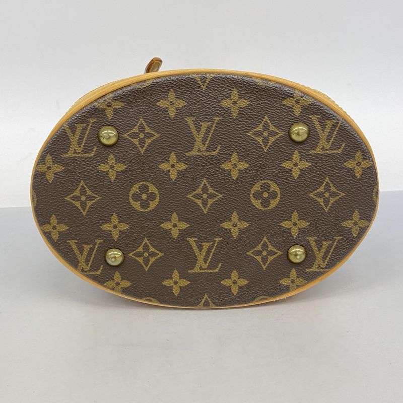 Louis Vuitton Tote Bag Monogram Bucket PM M42238 Brown Ladies