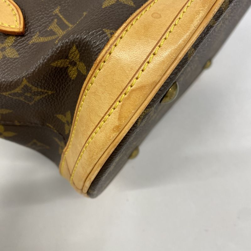 Louis Vuitton Tote Bag Monogram Bucket PM M42238 Brown Ladies