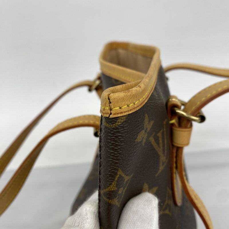 Louis Vuitton Tote Bag Monogram Bucket PM M42238 Brown Ladies