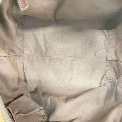 Gucci Tote Bag GG Canvas Sherry Line 131230 Canvas Brown Silver Hardware Women's