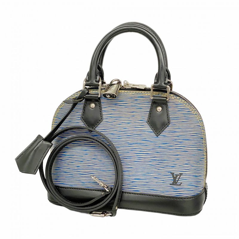 Louis Vuitton Handbag Epi Denim Alma BB M41437 Blue 2way Bag Ladies