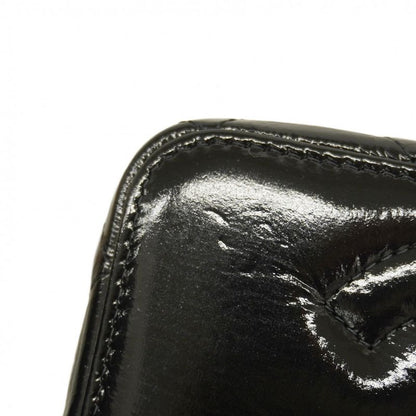 Chanel Vanity Bag Matelasse Shiny Lambskin Black Chien Pan Gold Hardware Women's