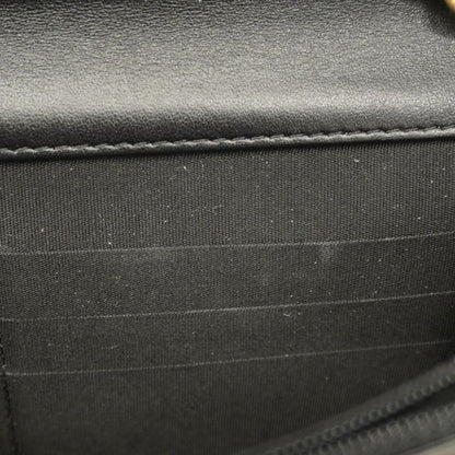 Chanel Shoulder Wallet Boy Chanel Caviar Skin Black Gold Hardware Women's