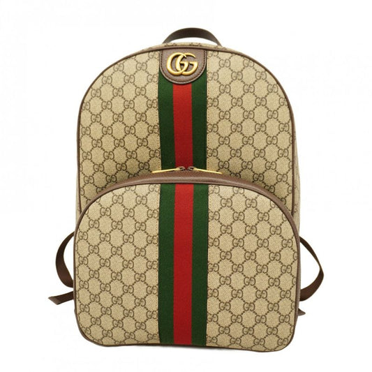 Gucci Rucksack/daypack GG Supreme Sherry Line 779901 PVC Brown Gold Hardware