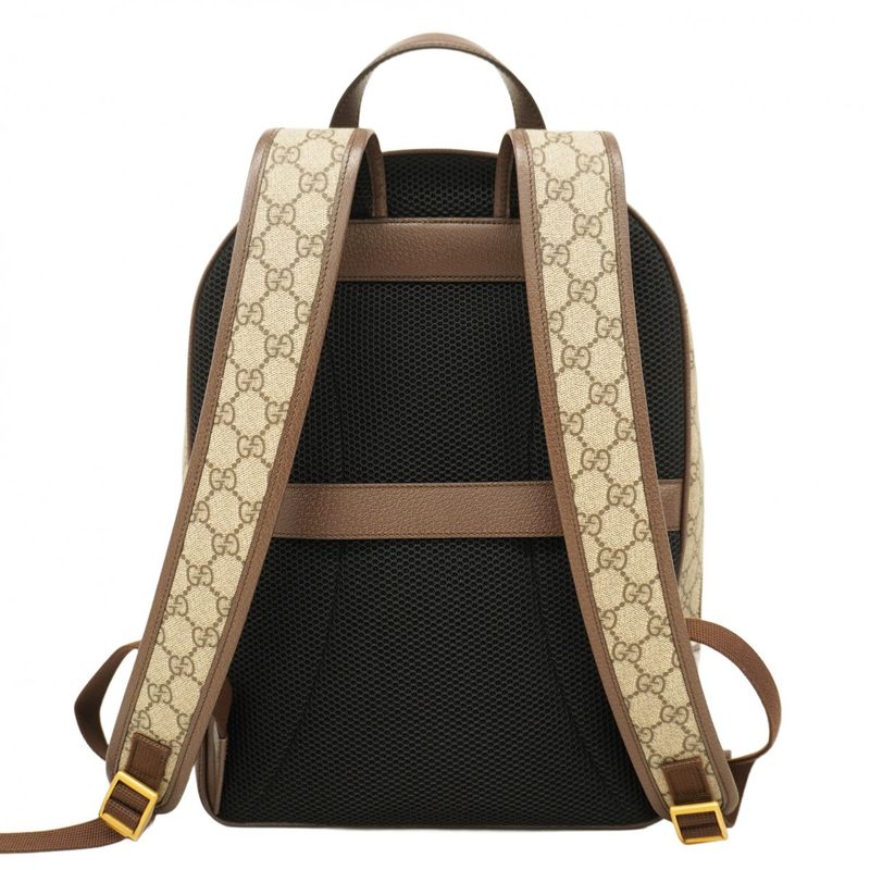 Gucci Rucksack/daypack GG Supreme Sherry Line 779901 PVC Brown Gold Hardware
