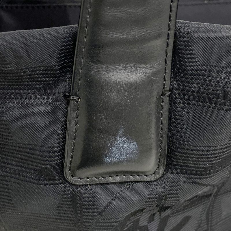 Chanel Tote Bag New Travel Nylon Black Gold Hardware Women's