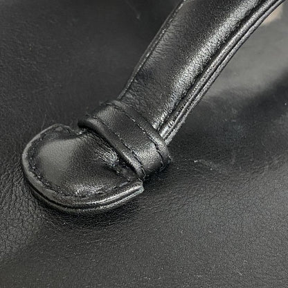 Chanel Vanity Bag Bicolore Leather Black Gold Hardware Women's