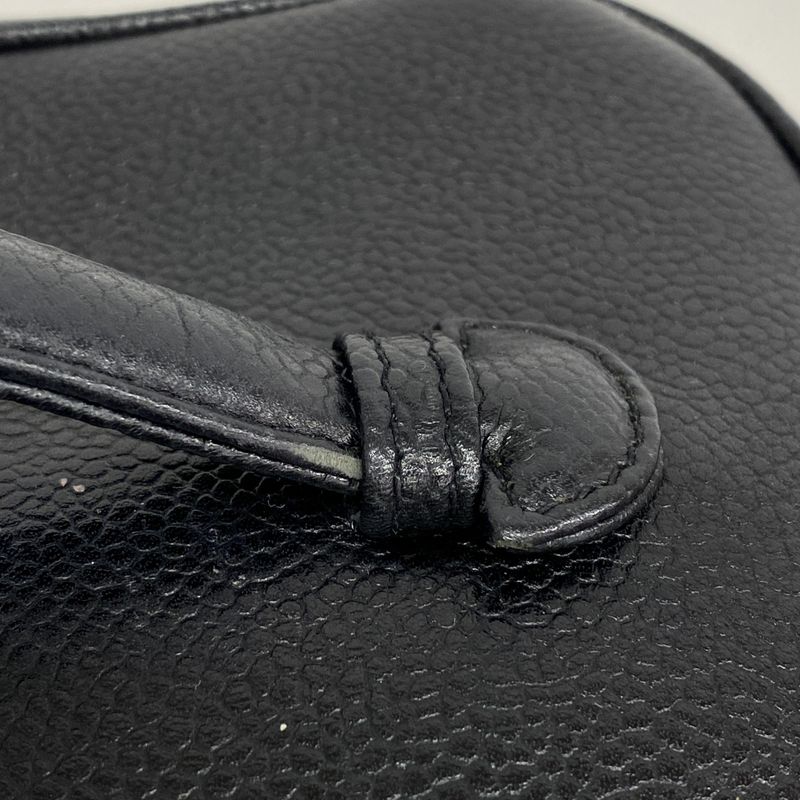 Chanel Vanity Bag Caviar Skin Black Gold Hardware Women's