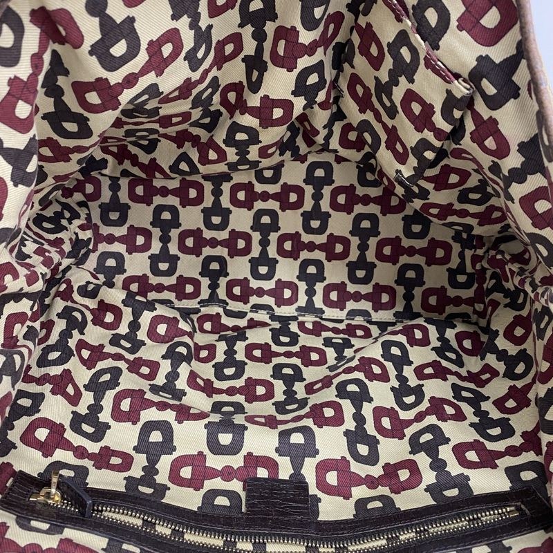 Gucci Tote Bag GG Canvas Sherry Line 139260 Canvas Beige Gold Hardware Women's